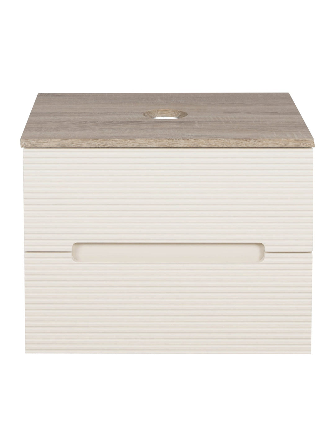 Monza Plus 600mm Fluted Wall Hung Vanity Unit with Countertop