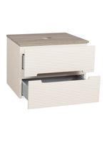 Load image into Gallery viewer, Monza Plus 600mm Fluted Wall Hung Vanity Unit with Countertop
