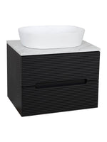Load image into Gallery viewer, Monza Plus 600mm Fluted Wall Hung Vanity Unit with Countertop
