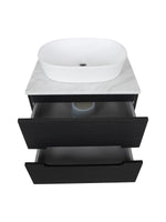 Load image into Gallery viewer, Monza Plus 600mm Fluted Wall Hung Vanity Unit with Countertop
