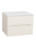 Load image into Gallery viewer, Monza Plus 600mm Fluted Wall Hung Vanity Unit with Countertop

