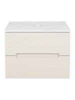 Load image into Gallery viewer, Monza Plus 600mm Fluted Wall Hung Vanity Unit with Countertop
