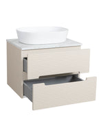 Load image into Gallery viewer, Monza Plus 600mm Fluted Wall Hung Vanity Unit with Countertop
