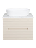 Load image into Gallery viewer, Monza Plus 600mm Fluted Wall Hung Vanity Unit with Countertop
