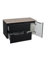 Load image into Gallery viewer, Monza Plus 900mm Fluted Wall Hung Vanity Unit with Side Cabinet &amp; Countertop
