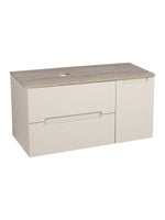 Load image into Gallery viewer, Monza Plus 900mm Fluted Wall Hung Vanity Unit with Side Cabinet &amp; Countertop
