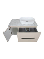 Load image into Gallery viewer, Monza Plus 900mm Fluted Wall Hung Vanity Unit with Side Cabinet &amp; Countertop
