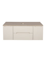 Load image into Gallery viewer, Monza Plus 1200mm Fluted Wall Hung Vanity Unit with 2 Side Cabinets &amp; Countertop
