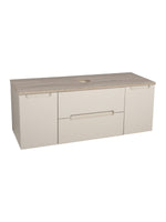 Load image into Gallery viewer, Monza Plus 1200mm Fluted Wall Hung Vanity Unit with 2 Side Cabinets &amp; Countertop
