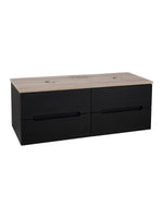 Load image into Gallery viewer, Monza Plus 1200mm Fluted Wall Hung Double Vanity Unit with Countertop
