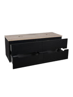 Load image into Gallery viewer, Monza Plus 1200mm Fluted Wall Hung Double Vanity Unit with Countertop
