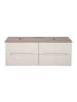 Load image into Gallery viewer, Monza Plus 1200mm Fluted Wall Hung Double Vanity Unit with Countertop
