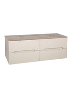 Load image into Gallery viewer, Monza Plus 1200mm Fluted Wall Hung Double Vanity Unit with Countertop
