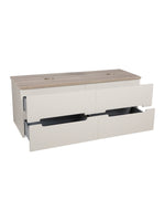 Load image into Gallery viewer, Monza Plus 1200mm Fluted Wall Hung Double Vanity Unit with Countertop
