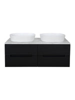 Load image into Gallery viewer, Monza Plus 1200mm Fluted Wall Hung Double Vanity Unit with Countertop
