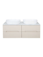 Load image into Gallery viewer, Monza Plus 1200mm Fluted Wall Hung Double Vanity Unit with Countertop
