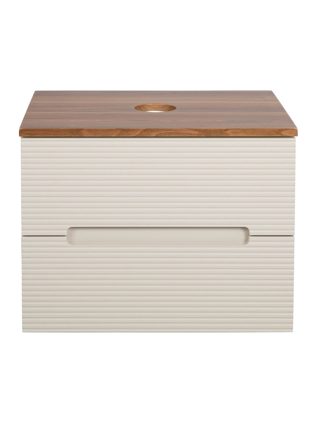 Monza Plus 600mm Fluted Wall Hung Vanity Unit with Countertop