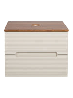 Load image into Gallery viewer, Monza Plus 600mm Fluted Wall Hung Vanity Unit with Countertop

