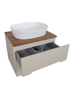 Load image into Gallery viewer, Monza Plus 600mm Fluted Wall Hung Vanity Unit with Countertop
