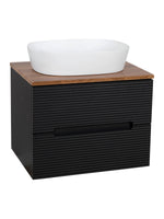 Load image into Gallery viewer, Monza Plus 600mm Fluted Wall Hung Vanity Unit with Countertop
