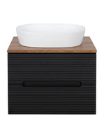 Load image into Gallery viewer, Monza Plus 600mm Fluted Wall Hung Vanity Unit with Countertop
