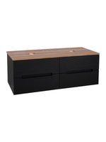 Load image into Gallery viewer, Monza Plus 1200mm Fluted Wall Hung Double Vanity Unit with Countertop
