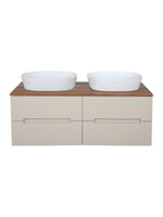 Load image into Gallery viewer, Monza Plus 1200mm Fluted Wall Hung Double Vanity Unit with Countertop
