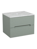 Load image into Gallery viewer, Monza Plus 600mm Fluted Wall Hung Vanity Unit with Countertop
