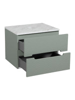 Load image into Gallery viewer, Monza Plus 600mm Fluted Wall Hung Vanity Unit with Countertop

