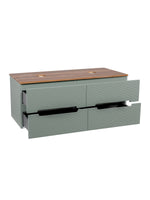Load image into Gallery viewer, Monza Plus 1200mm Fluted Wall Hung Double Vanity Unit with Countertop
