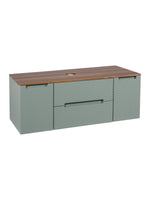 Load image into Gallery viewer, Monza Plus 1200mm Fluted Wall Hung Vanity Unit with 2 Side Cabinets &amp; Countertop
