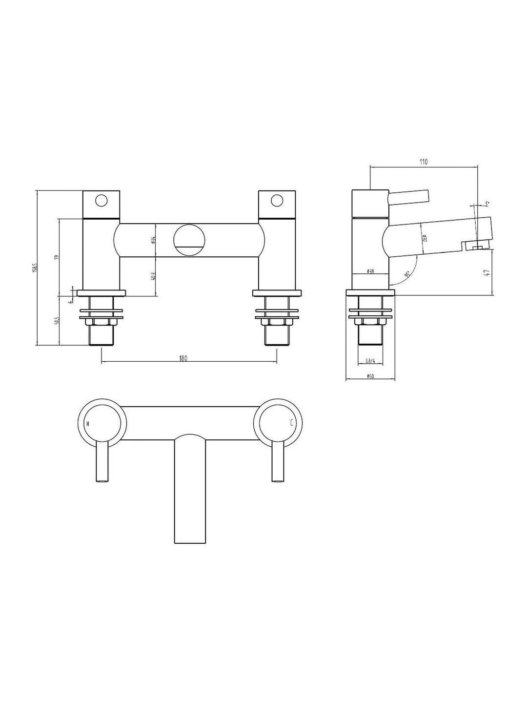 Harlech Bath Filler