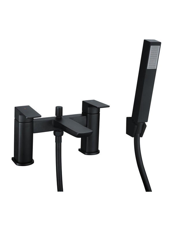 Swansea Bath Shower Mixer Tap (Black / Gunmetal)