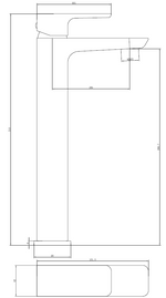 Load image into Gallery viewer, Swansea Black Freestanding Mono Basin Mixer Tap
