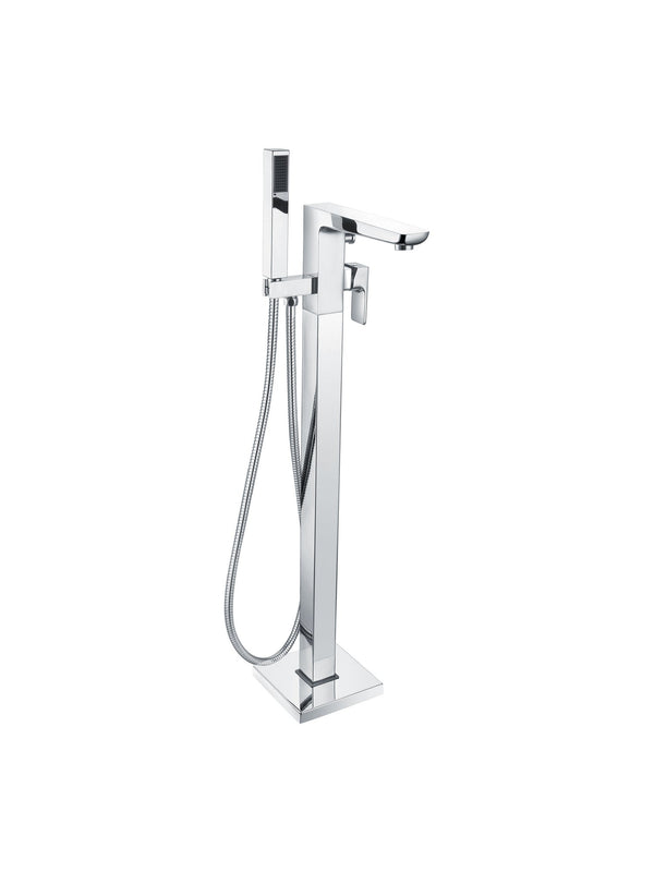 Swansea Chrome Floor-Standing Bath Filler Tap