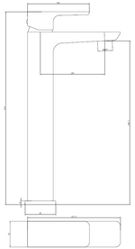 Load image into Gallery viewer, Swansea Brushed Brass Freestanding Mono Basin Mixer Tap
