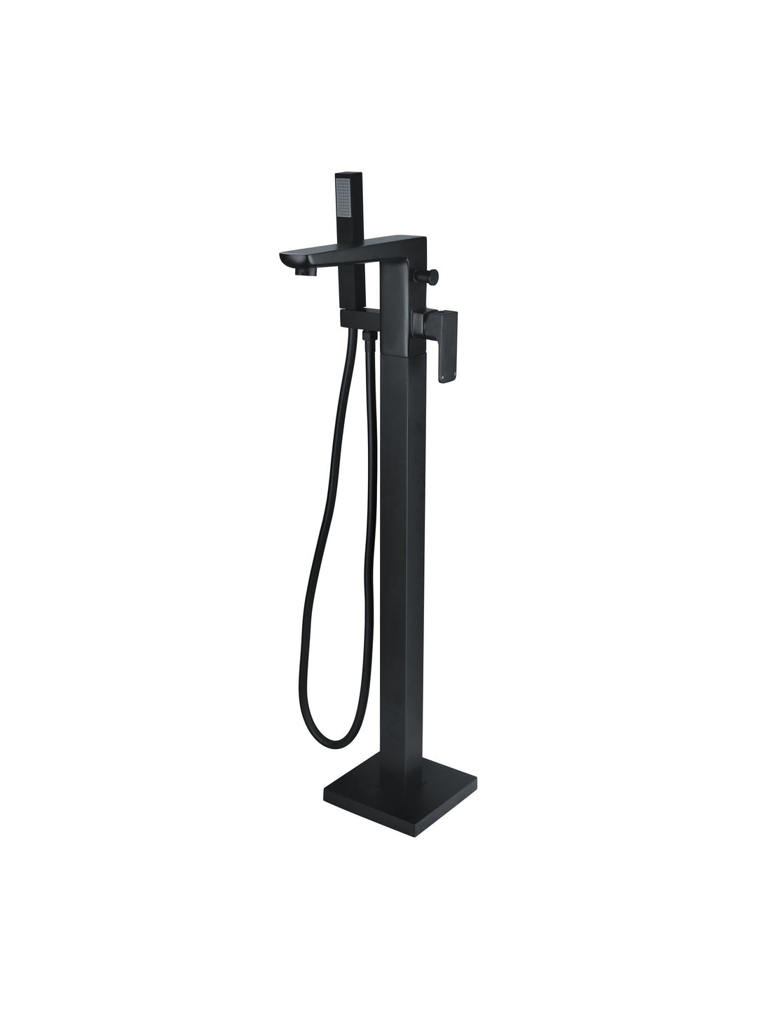 Swansea Black Floor-Standing Bath Filler Tap