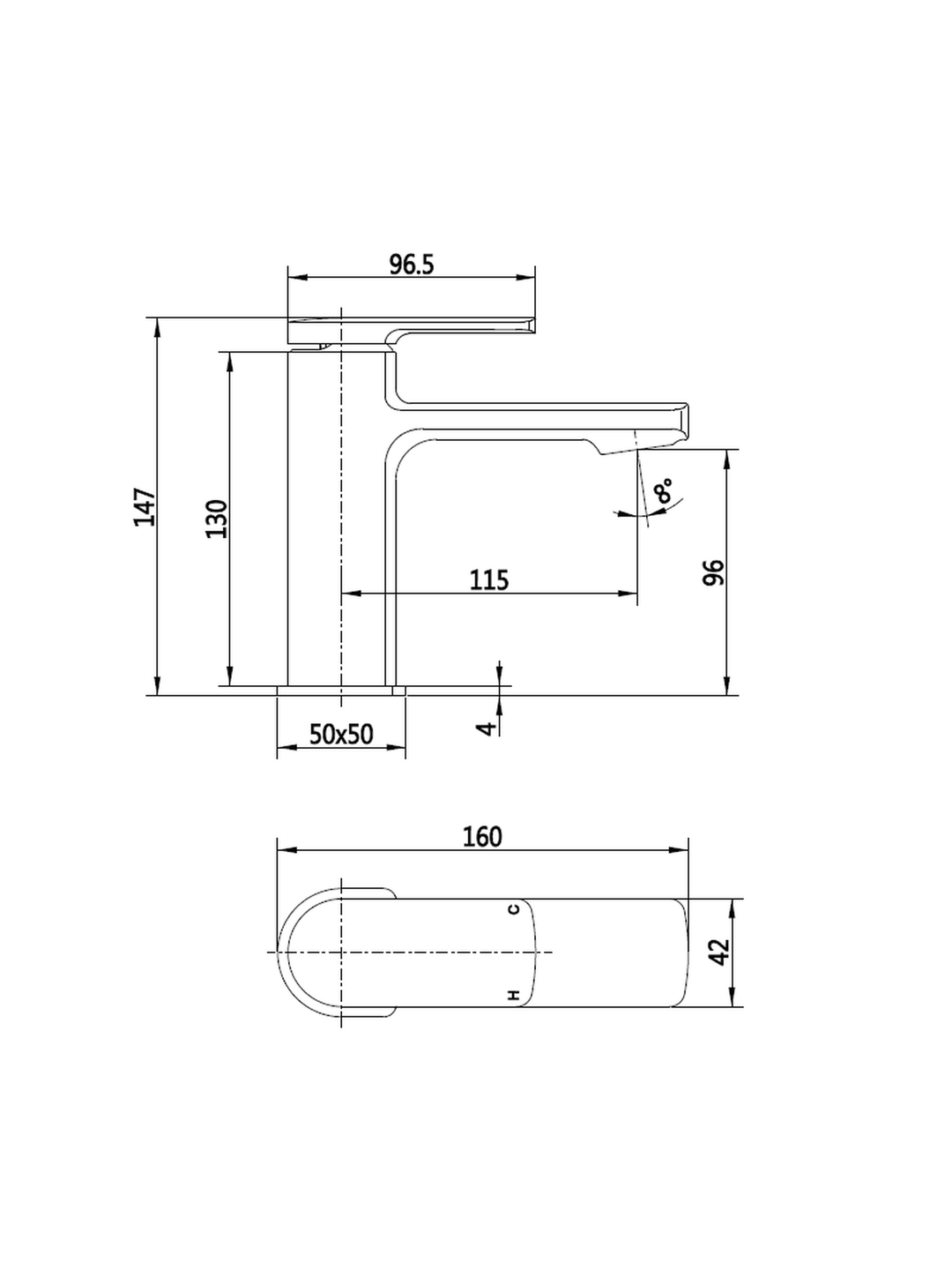 Wrexham Mixer Tap & Waste