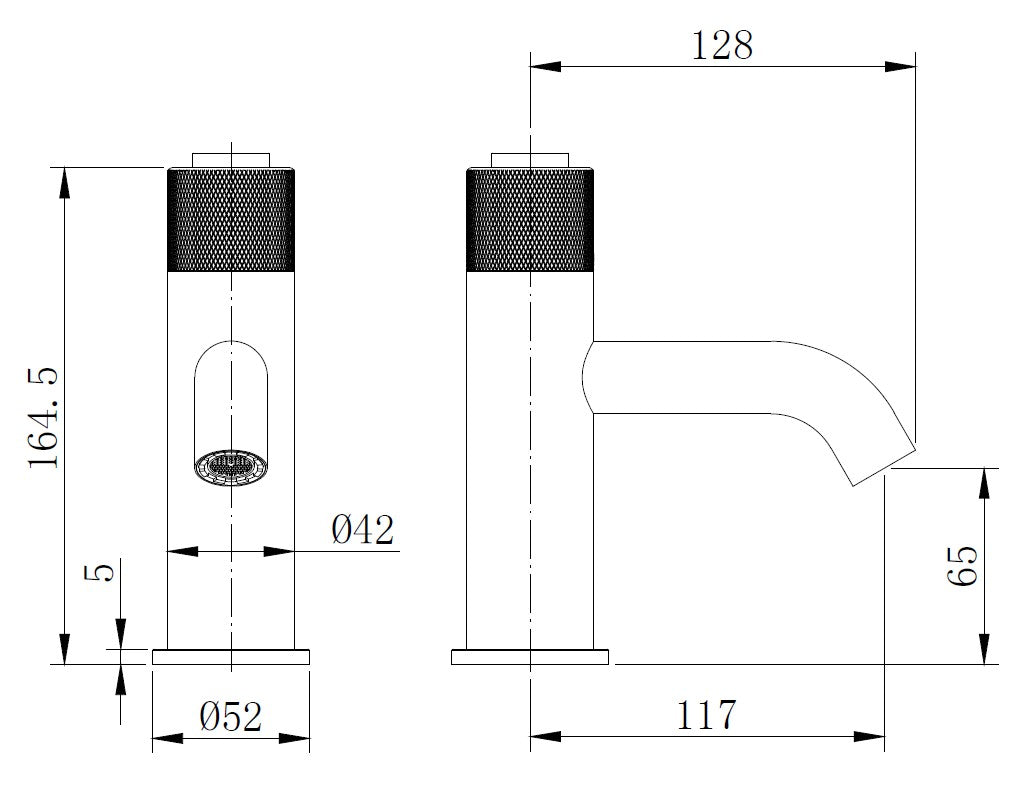 TB+ Redondo Round Push-Button Basin Mixer Tap