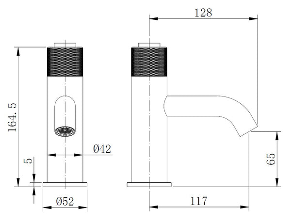 TB+ Redondo Round Push-Button Basin Mixer Tap