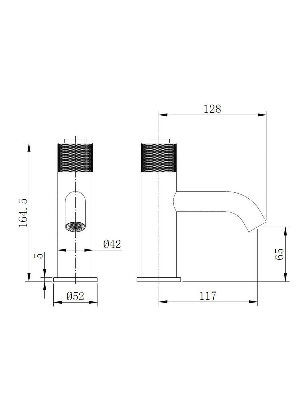 TB+ Redondo Round Push-Button Basin Mixer Tap