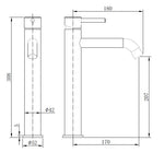 Load image into Gallery viewer, TB+ Redondo Round Tall Eco Control / Cold-Start Basin Mixer Tap
