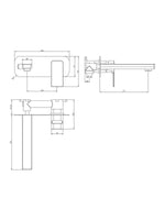 Load image into Gallery viewer, TB+ Quadrado Square Wall Mounted ECO Control/Cold Water Start Basin Mixer
