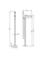 Load image into Gallery viewer, TB+ Quadrado Square Freestanding Bath Tap with Shower Mixer
