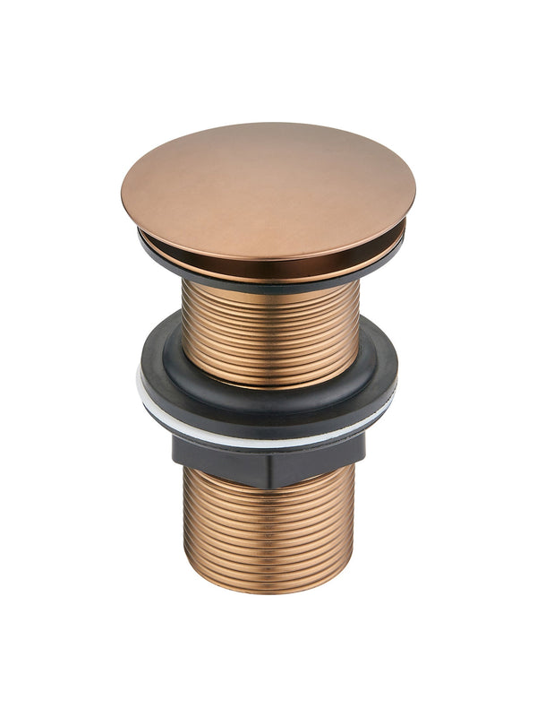 Premium Brushed Bronze Click Clack Basin Waste - Unslotted