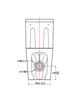 Load image into Gallery viewer, Ferrara Plus Rimless Semi-Comfort Height D-Shape Toilet &amp; Seat
