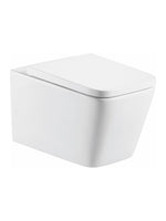 Load image into Gallery viewer, Milan Rimless Wall Hung Square Toilet Pan
