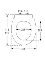 Load image into Gallery viewer, Pressalit T Soft Toilet Seat
