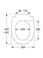 Load image into Gallery viewer, Pressalit Sway Uni Toilet Seat
