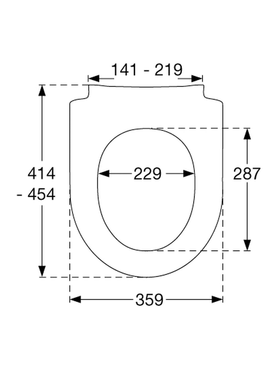 Pressalit Sway D-Shape Toilet Seat